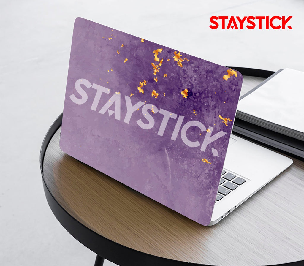 PURPLE GRAPHICAL LAPTOP STICKER