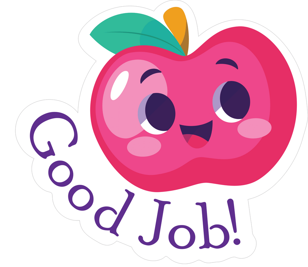 Good Job Apple Sticker Premium Vinyl Sticker