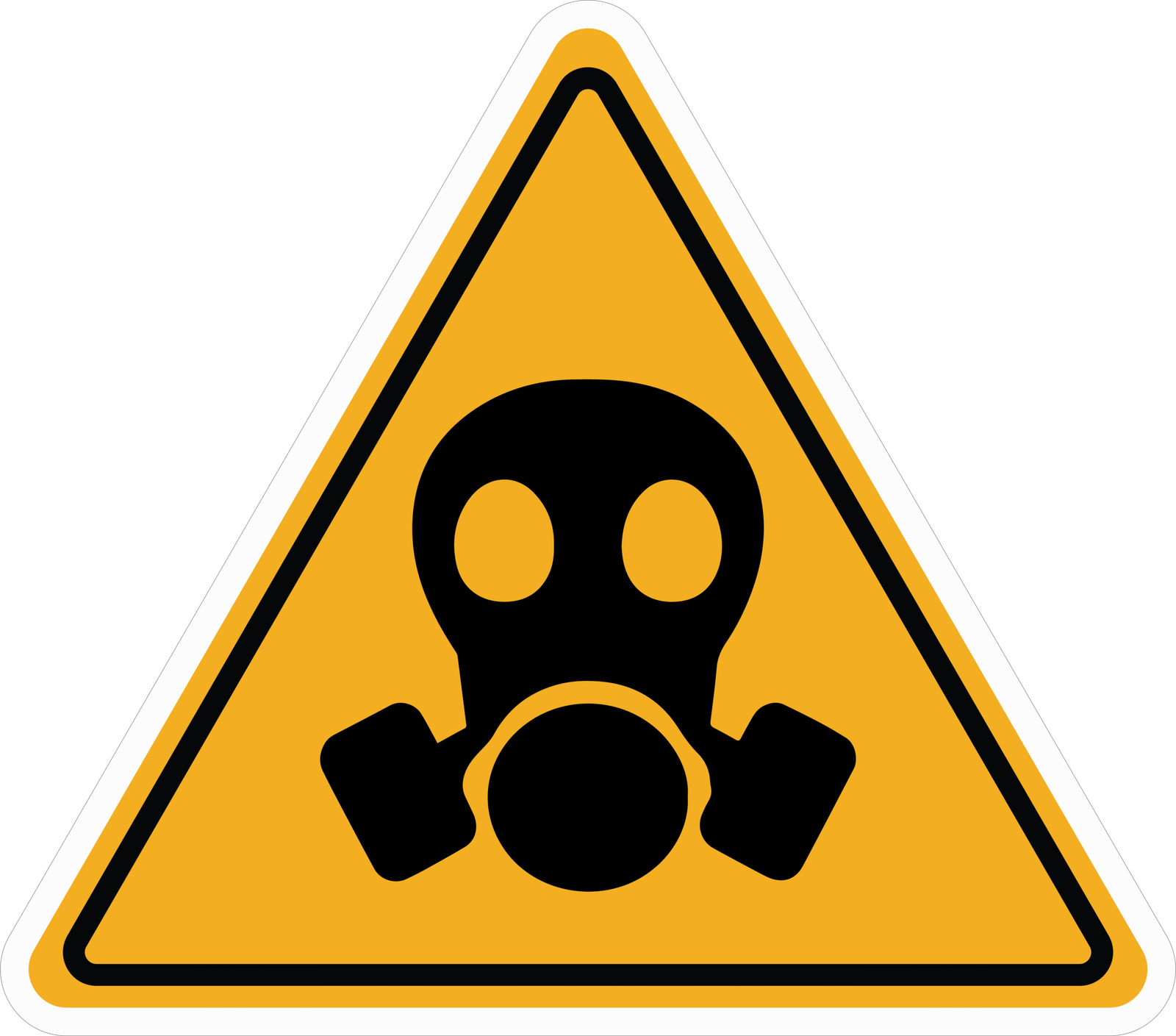 GAS MASK STICKER Premium Vinyl Sticker