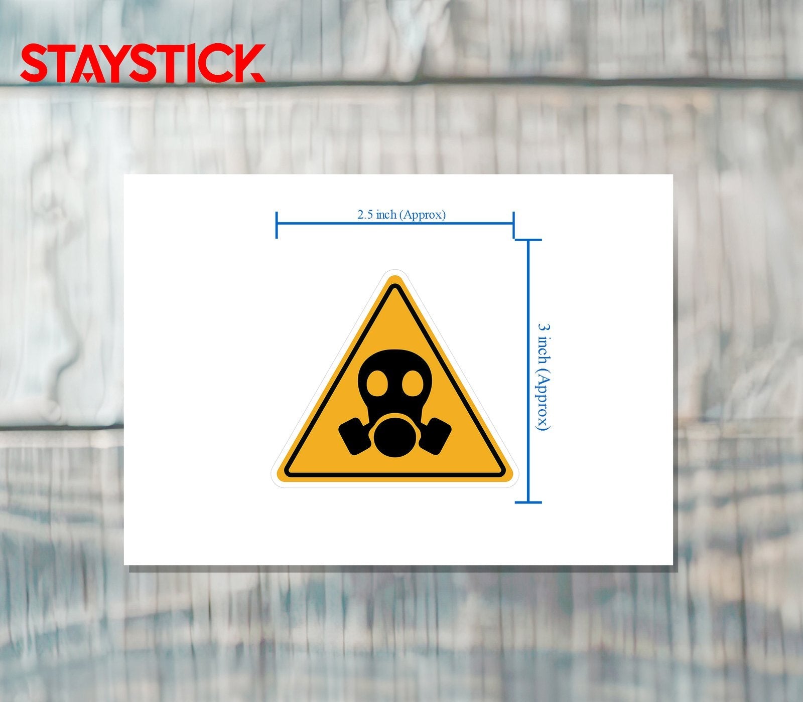 GAS MASK STICKER Premium Vinyl Sticker