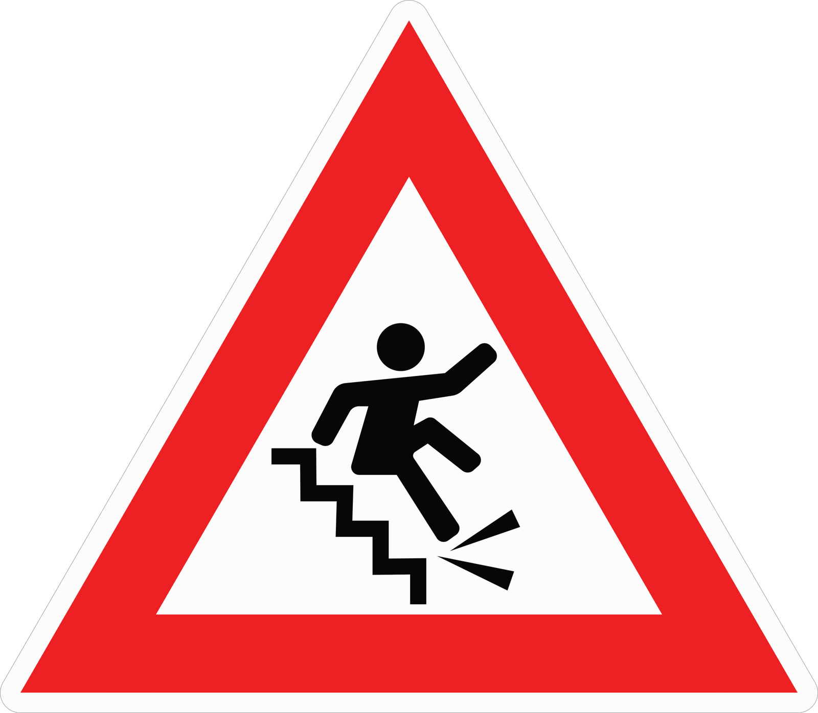RISK FALLING STICKER Premium Vinyl Sticker