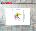 SpongeBob Jellyfishing Sticker Premium Vinyl Sticker