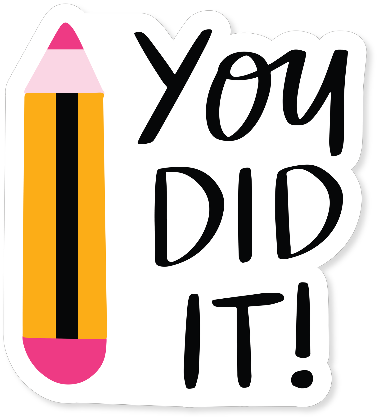 MOTIVATIONAL STICKER Metalized Sticker