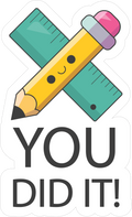 MOTIVATIONAL STICKER Metalized Sticker