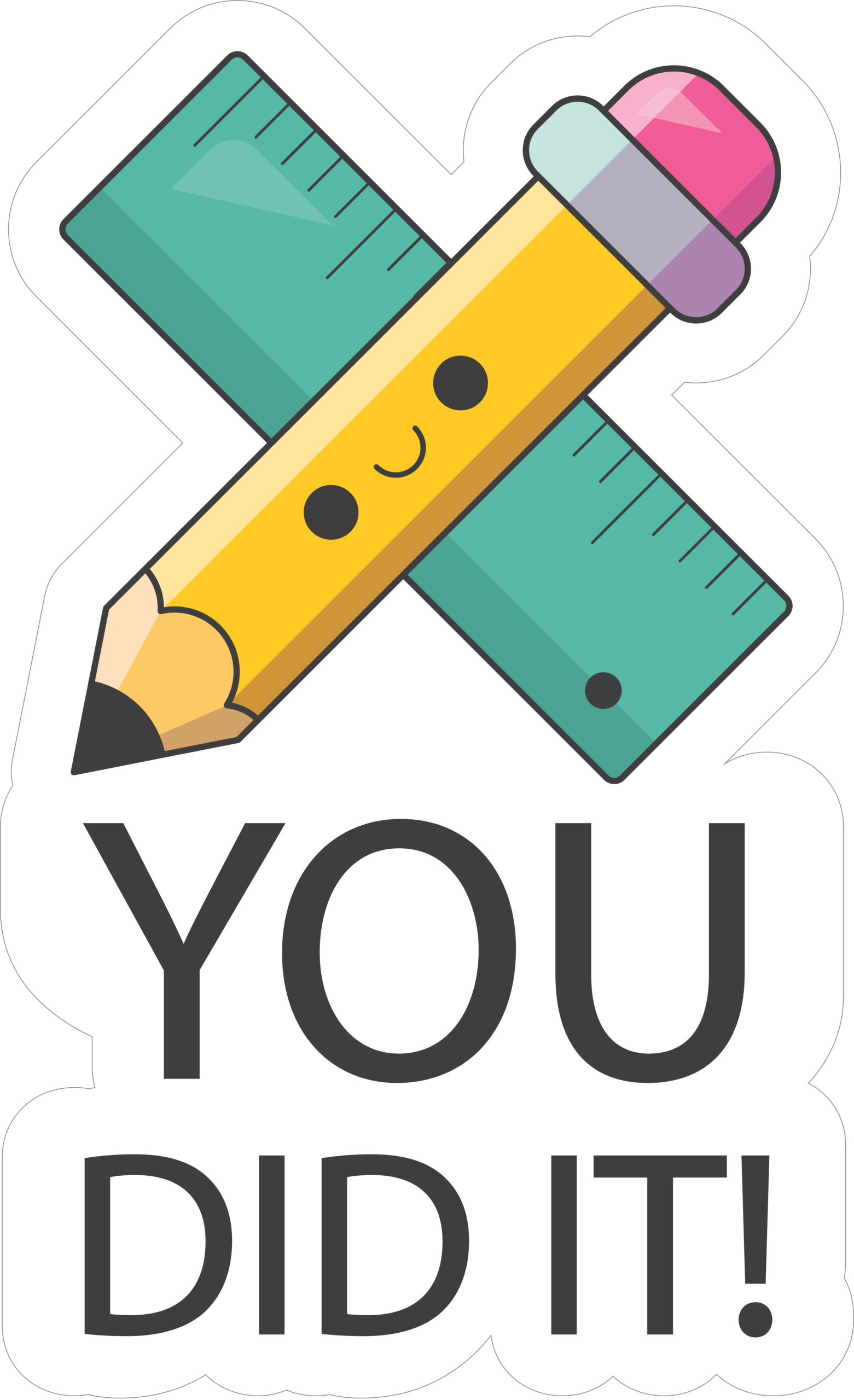 MOTIVATIONAL STICKER Metalized Sticker