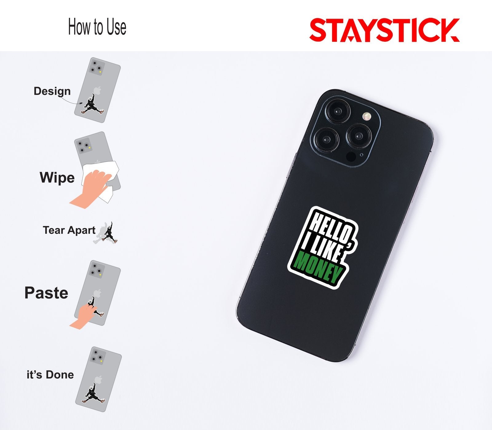 HELLO STICKER Premium Vinyl Sticker
