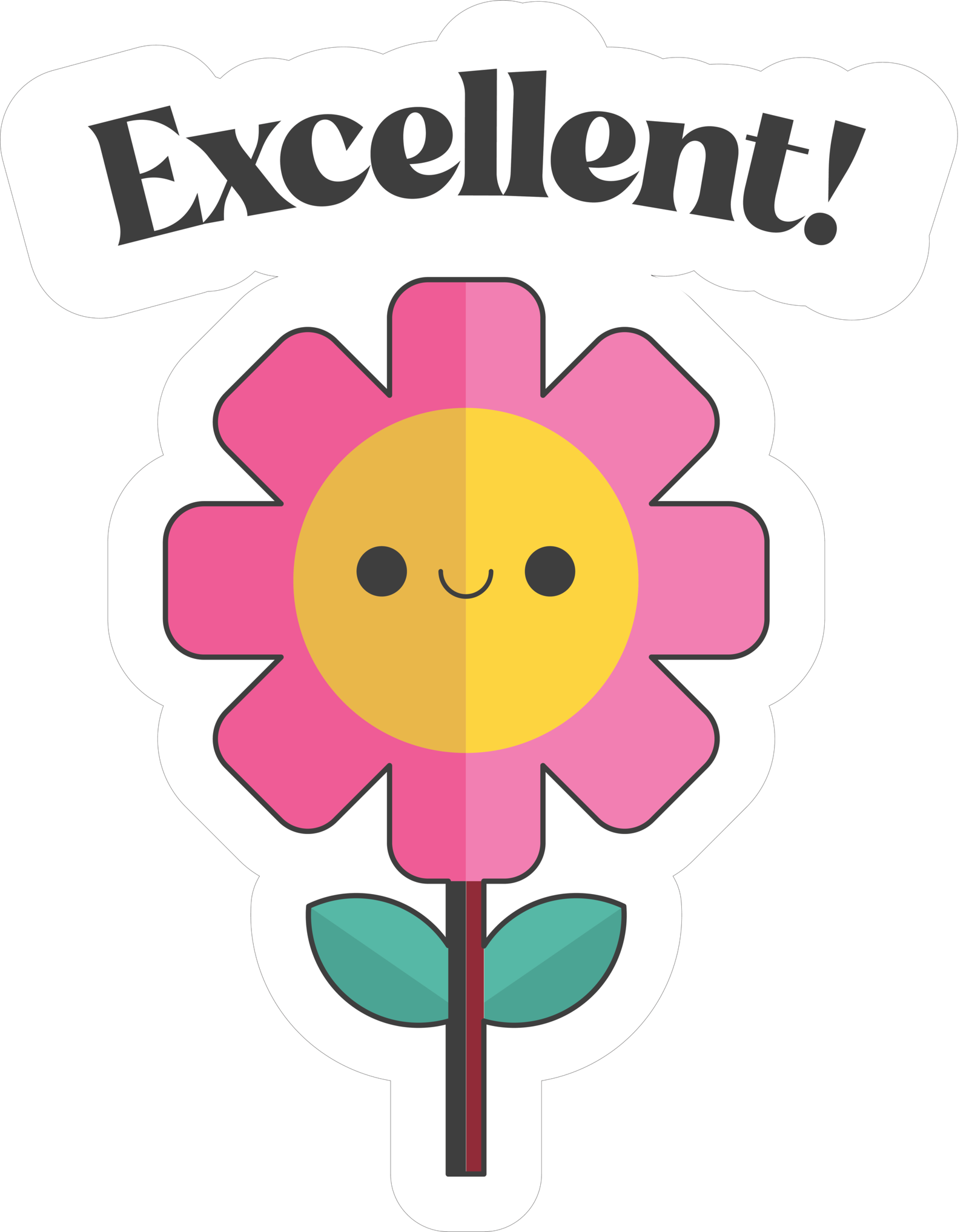 MOTIVATIONAL STICKER Metalized Sticker