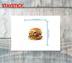 Double Cheeseburger Sticker Premium Vinyl Sticker