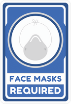 FACE MASK STICKER Safety Sticker
