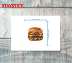 Triple Cheeseburger Sticker Premium Vinyl Sticker