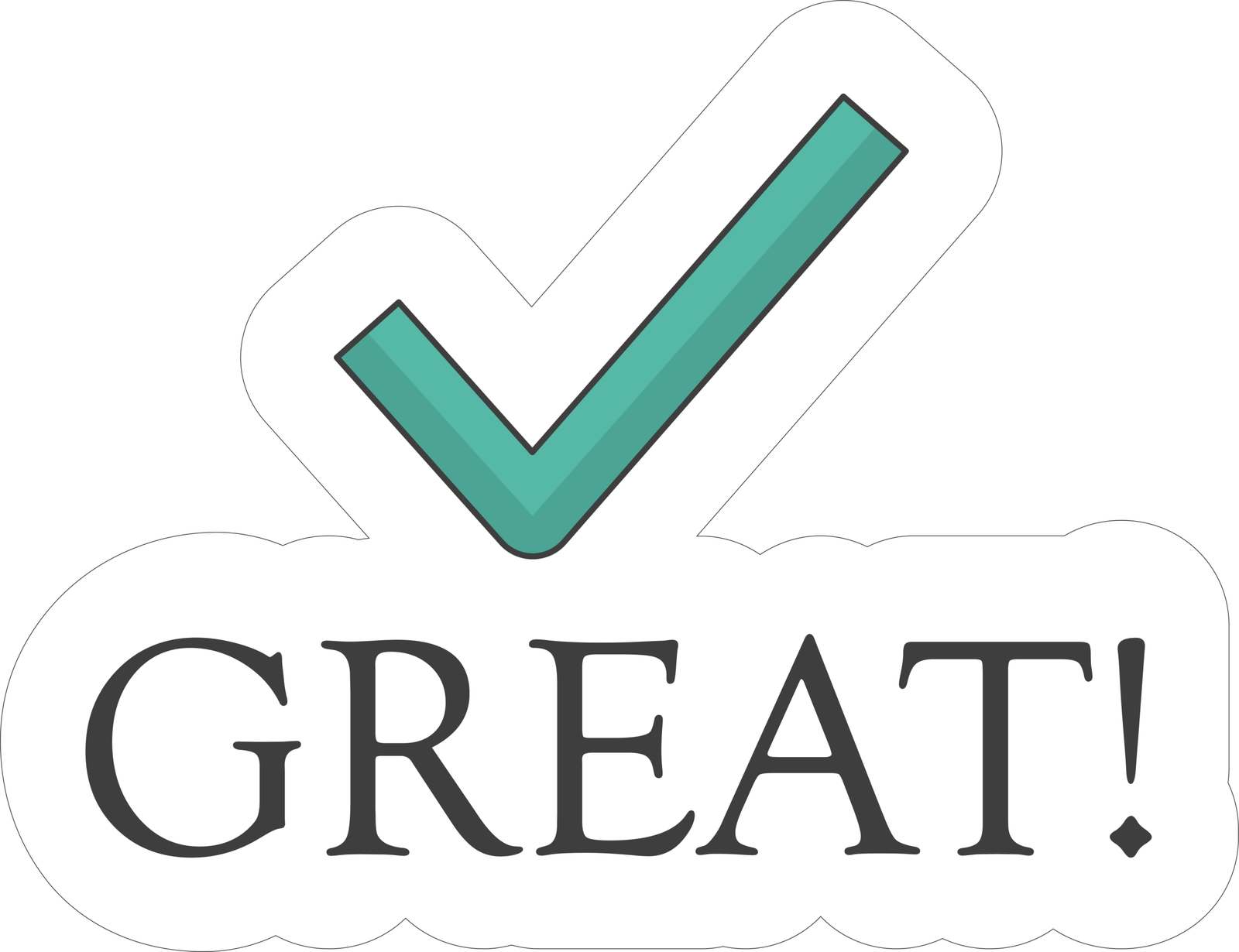MOTIVATIONAL STICKER Metalized Sticker