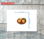 Radhaballavi with Aloo Sabzi Sticker Premium Vinyl Sticker