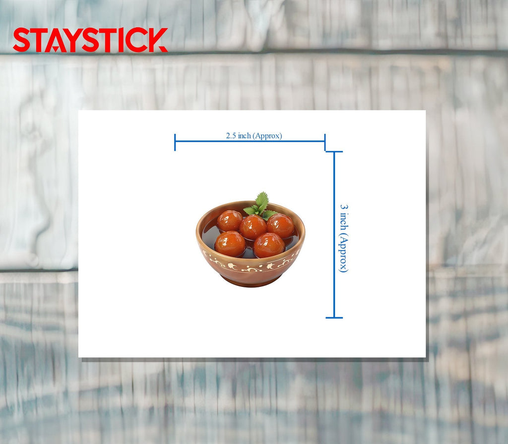 Gulab Jamun Sticker Premium Vinyl Sticker