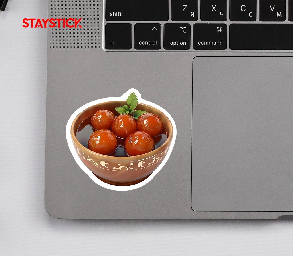 Gulab Jamun Sticker Premium Vinyl Sticker