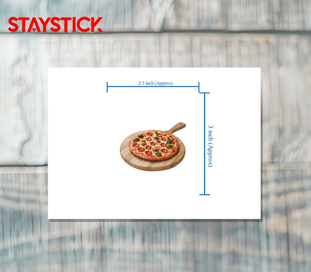 Pepperoni Pizza Sticker Premium Vinyl Sticker