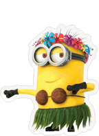 Hula Minion Sticker Premium Vinyl Sticker