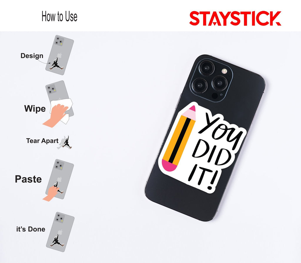 MOTIVATIONAL STICKER Metalized Sticker