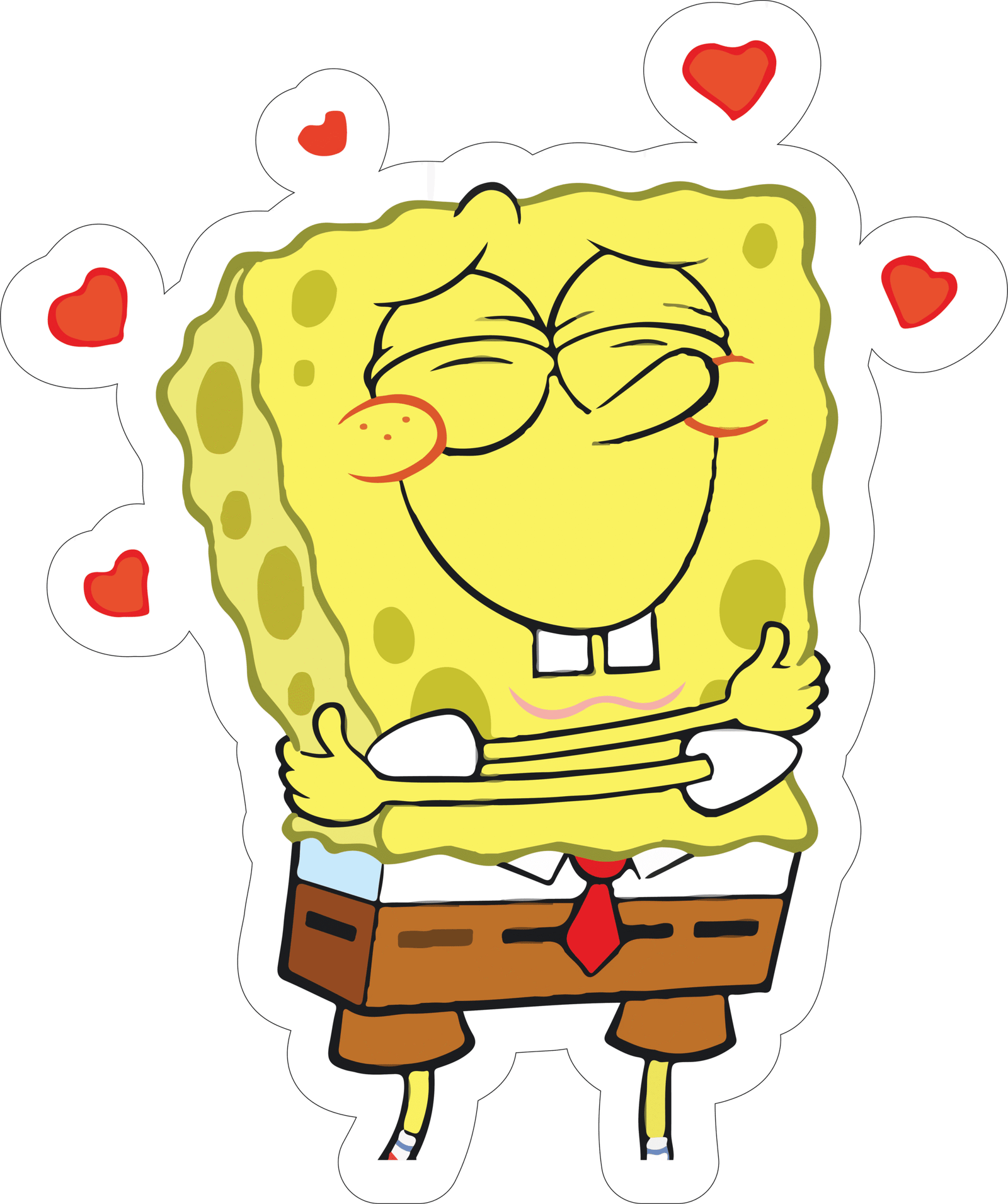 Spongebob Love Sticker Premium Vinyl Sticker