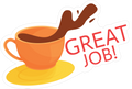 great job sticker Premium Vinyl Sticker