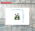 Cute Panda with Bamboo Sticker Premium Vinyl Sticker