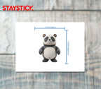 Cute 3D Panda Bear Sticker Premium Vinyl Sticker