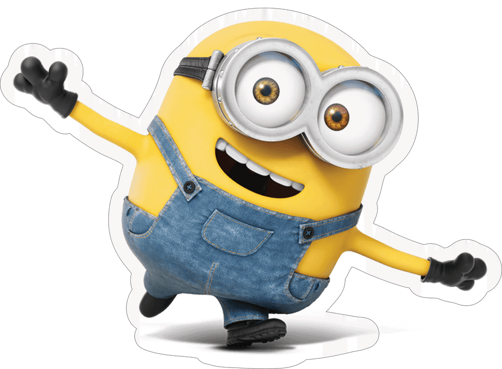 Happy Minion Sticker Premium Vinyl Sticker