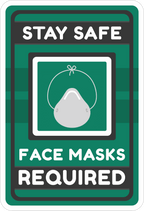 FACE MASK STICKER Safety Sticker