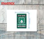 FACE MASK STICKER Safety Sticker