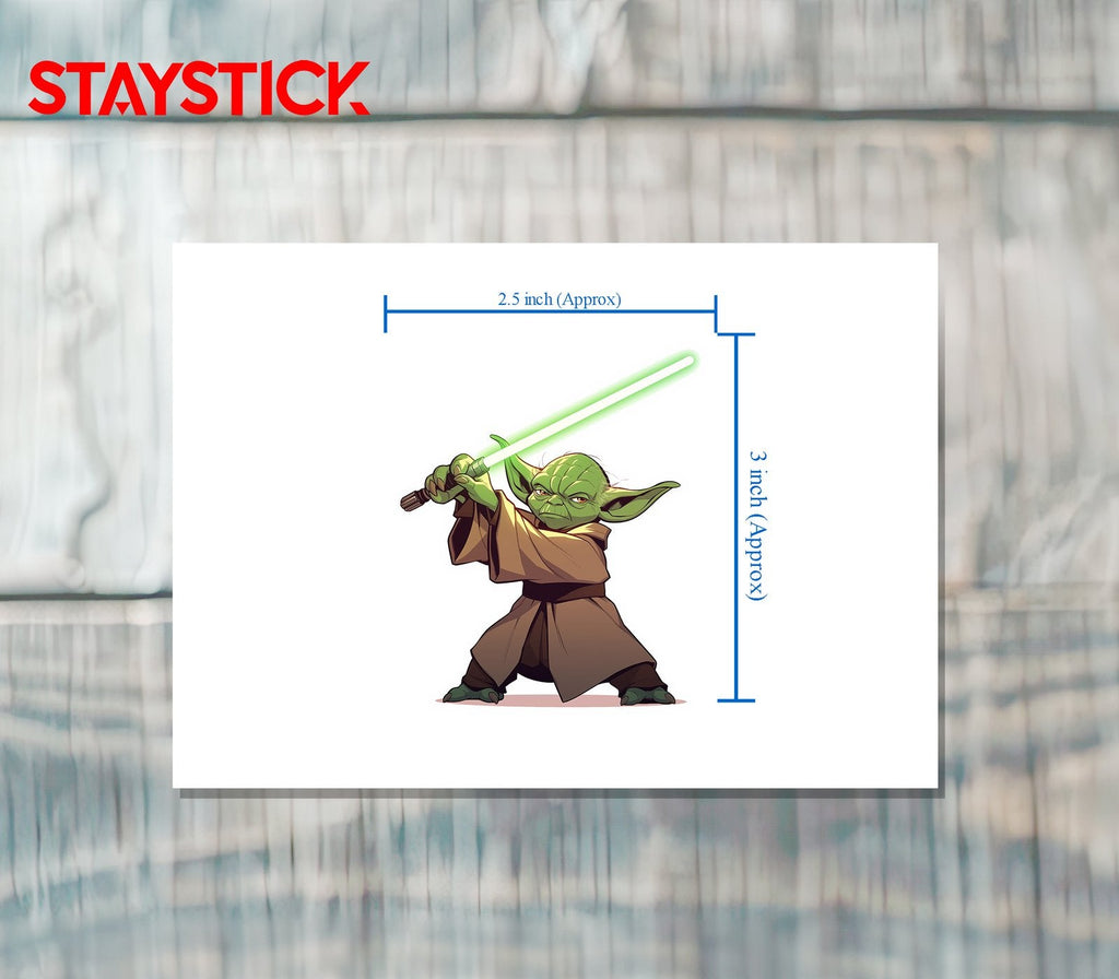 A powerful yodha sticker Premium Vinyl Sticker