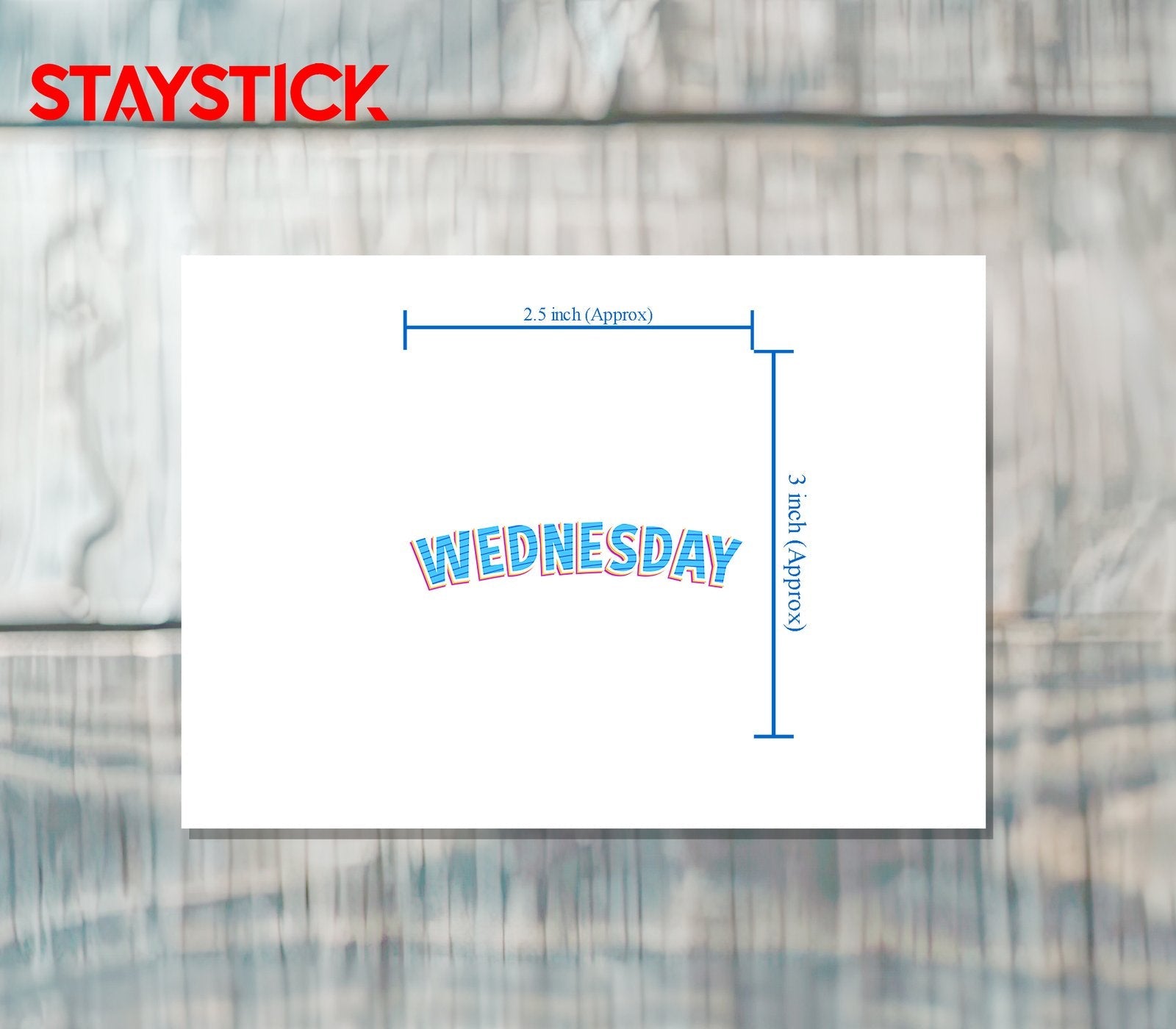 WEDNESDAY STICKER Premium Vinyl Sticker