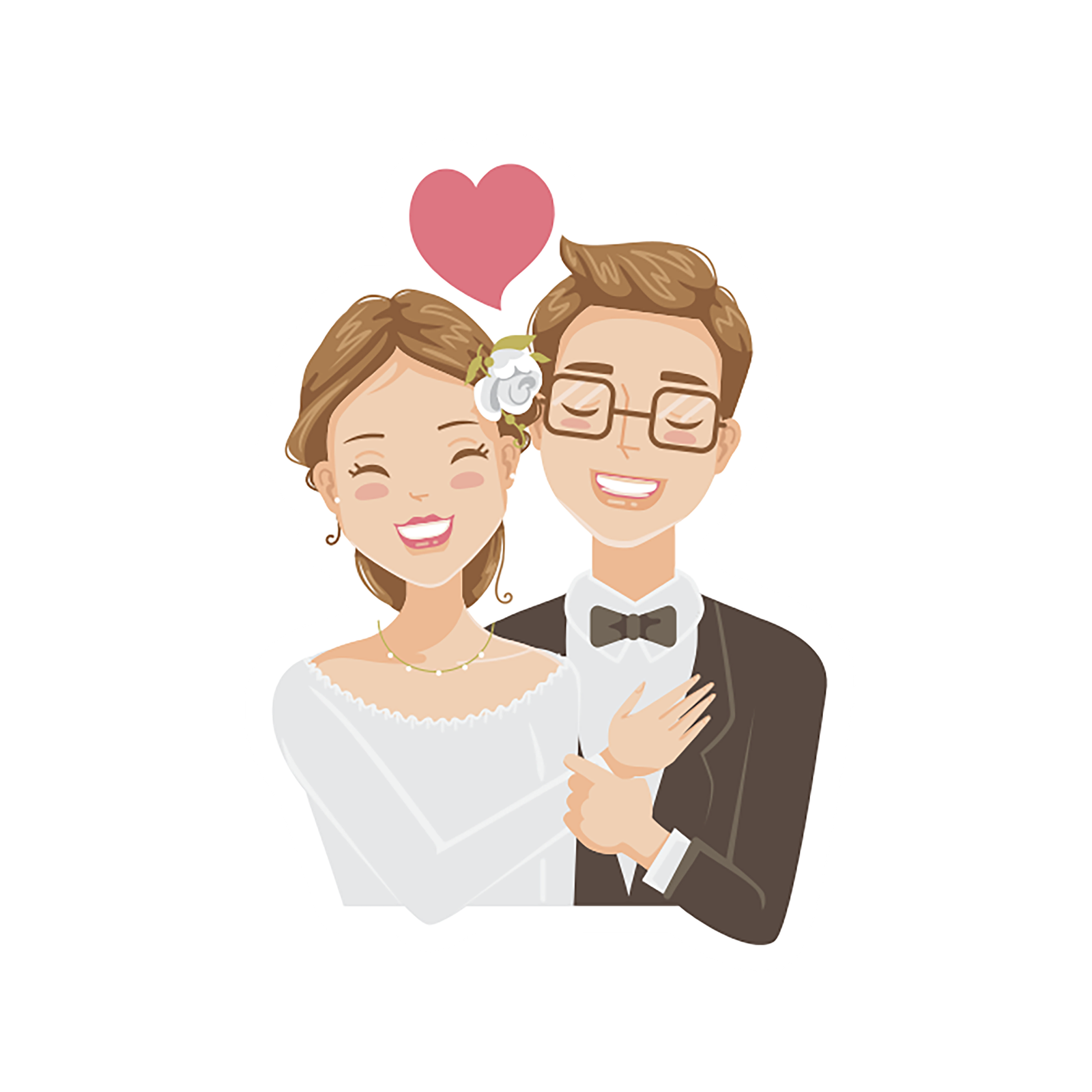 CUTE COUPLE STICKER Premium Vinyl Sticker