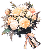 FLOWER BOOKE STICKER Premium Vinyl Sticker