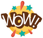 WOW STICKER Metalized Sticker