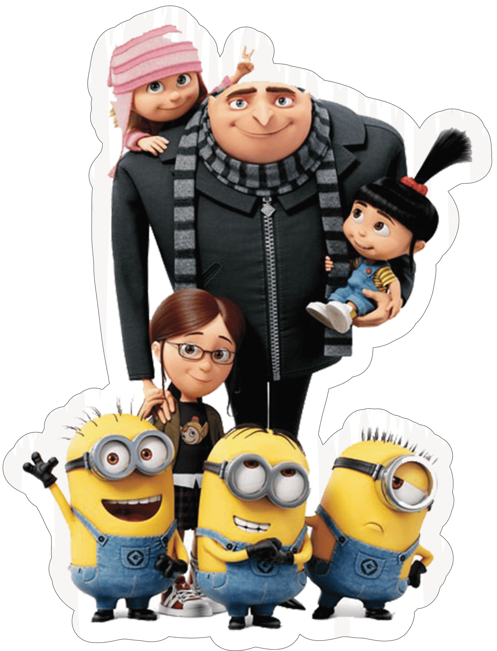 Despicable Me Gru and Minions Sticker Premium Vinyl Sticker