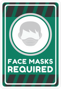 FACE MASK STICKER Safety Sticker