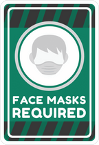 FACE MASK STICKER Safety Sticker