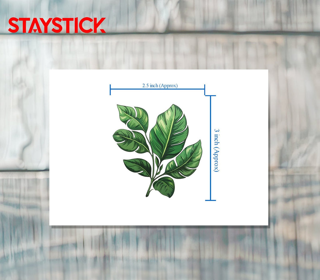 LEAF FLOWER STICKER Premium Vinyl Sticker