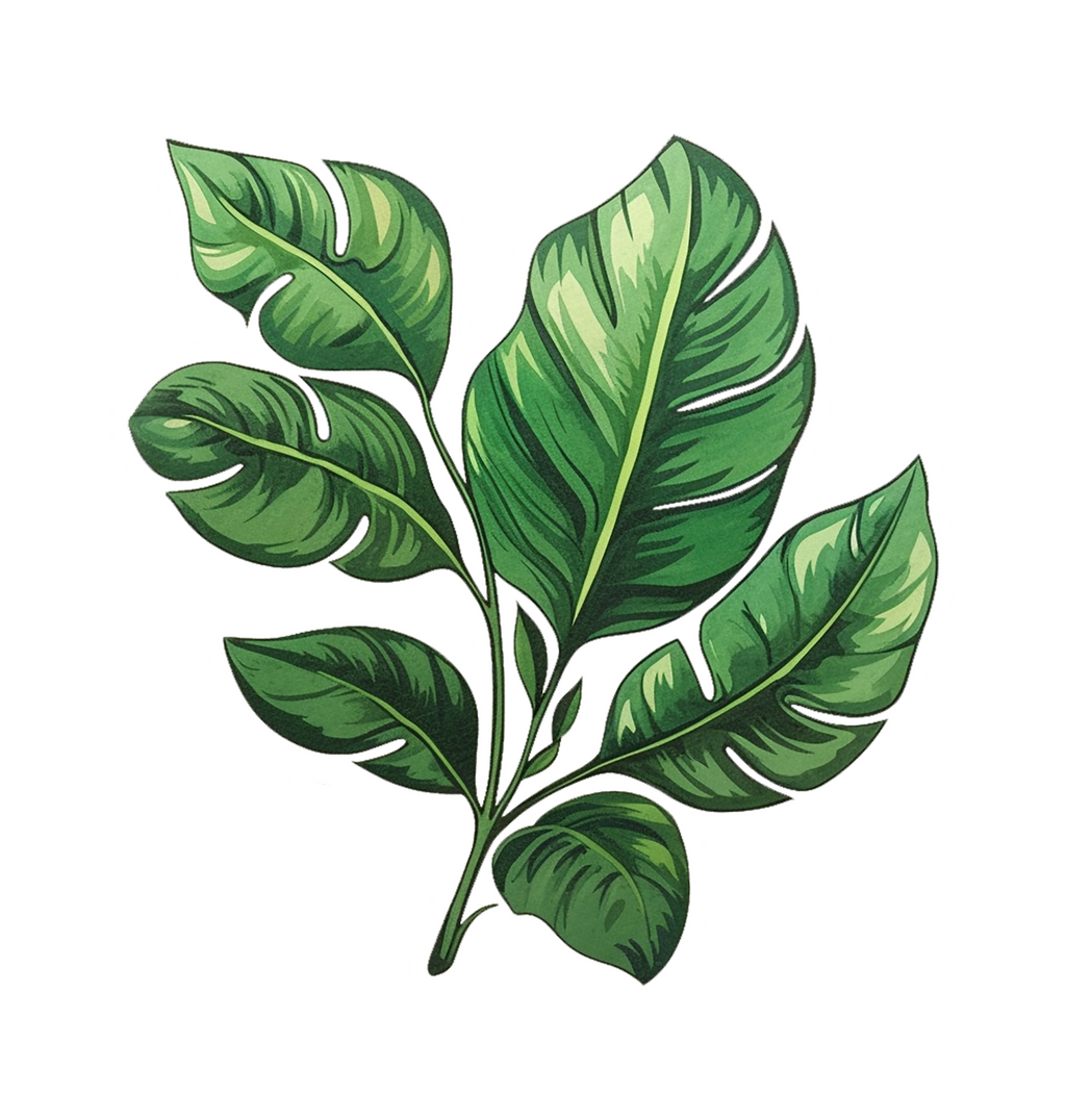 LEAF FLOWER STICKER Premium Vinyl Sticker