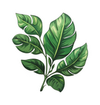 LEAF FLOWER STICKER Premium Vinyl Sticker