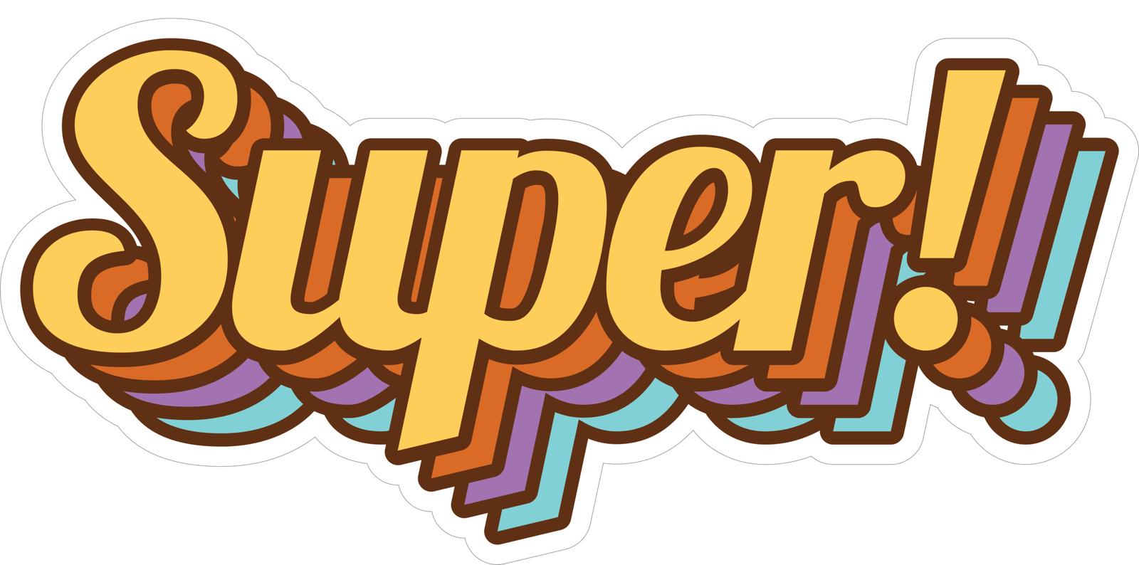 SUPER SATICKER Premium Vinyl Sticker