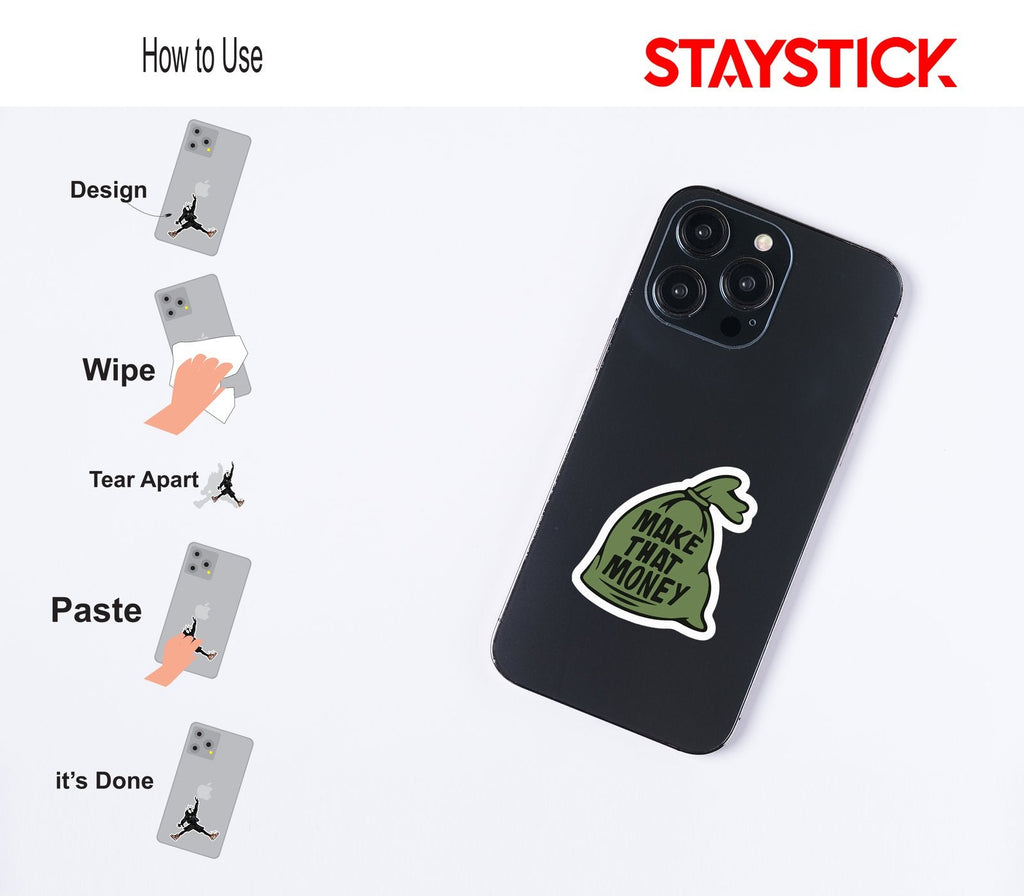MONEY STICKER Metalized Sticker
