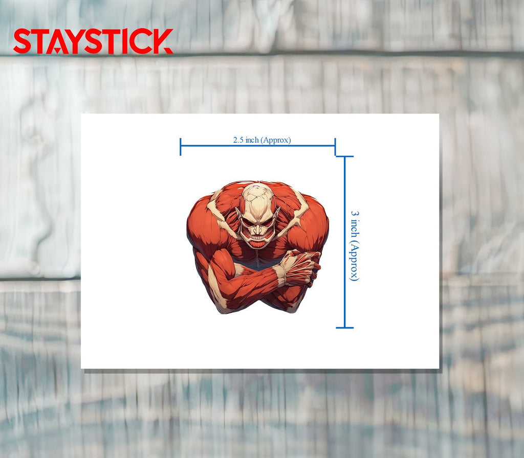 RED MUSCLE STICKER Premium Vinyl Sticker