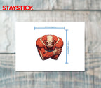 RED MUSCLE STICKER Premium Vinyl Sticker