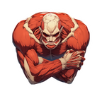 RED MUSCLE STICKER Premium Vinyl Sticker