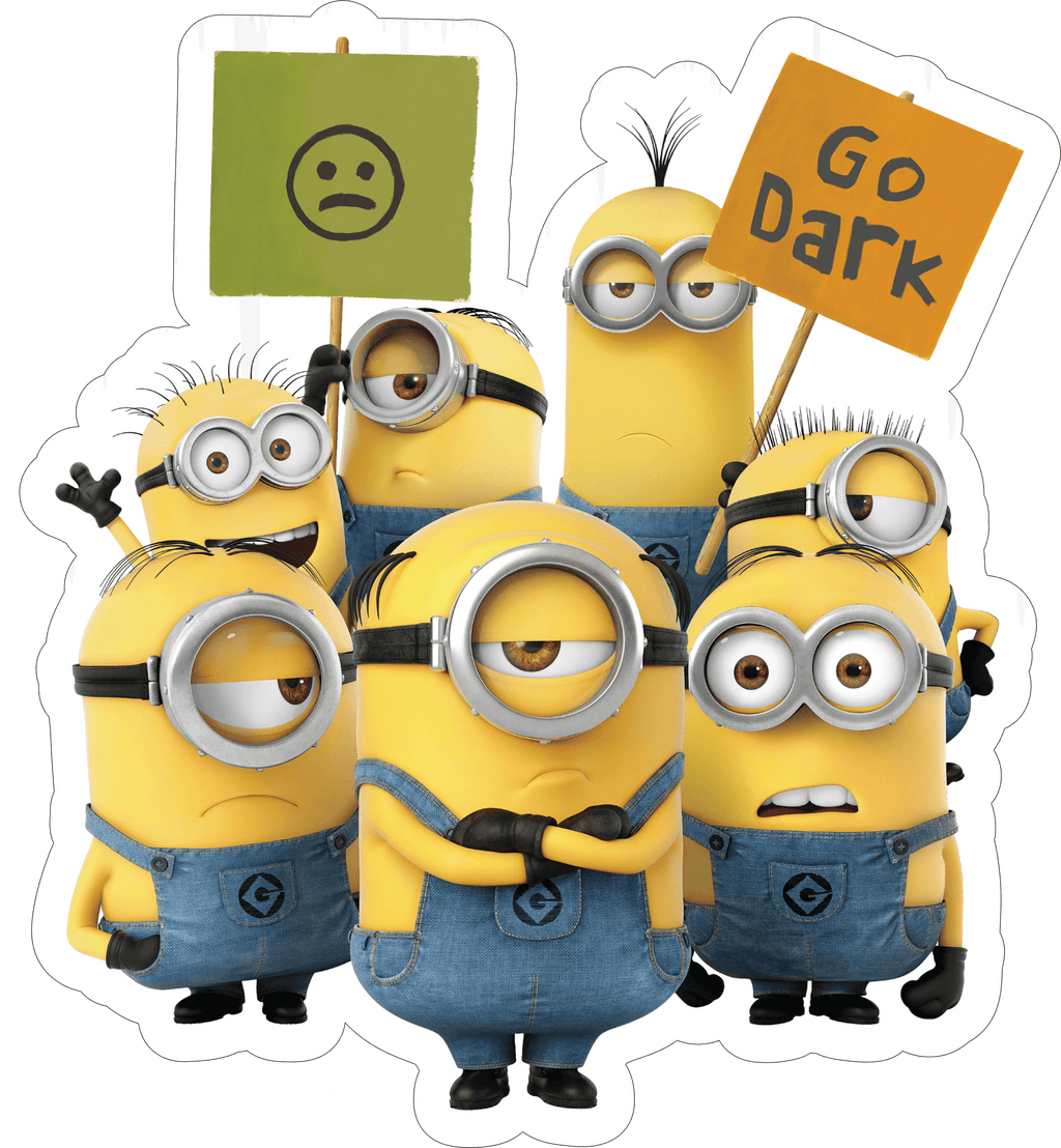 Minions Protest Sticker Premium Vinyl Sticker