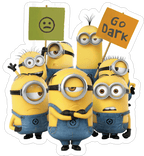 Minions Protest Sticker Premium Vinyl Sticker