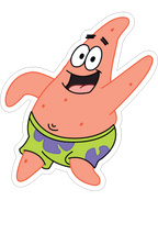 Patrick Star Happy Sticker Premium Vinyl Sticker