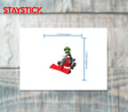 Luigi Kart Racing Sticker Premium Vinyl Sticker