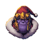CRISTMAS THANOS STICKER Premium Vinyl Sticker