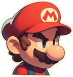 SUPER MARIO STICKER Premium Vinyl Sticker